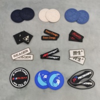 Bas quantité minimale de commande en gros 3D marque Designer étiquette en caoutchouc Logo personnalisé Silicone PVC patchs pour vêtements
