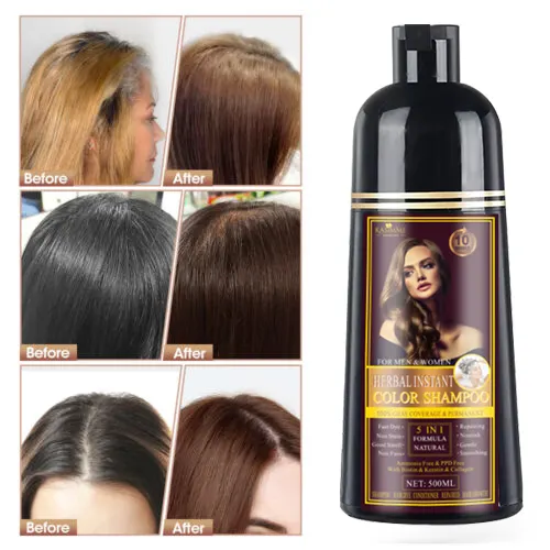 Factory Sale From Japan Dark Brown Shampoo For Women Men Direct Dye Hair Color