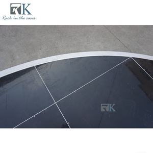 6m Round Dance Floor High Glossy Black Wooden Platform Dancing Floor - Product Image 6