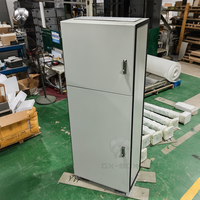 Armoires extérieures en acier laminé à froid, boîte de distribution montée sur base, résistante aux intempéries, étanche, coffret électrique