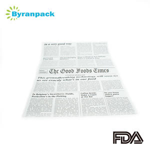Stampa di notizie carta da forno carta da imballaggio personalizzata per alimenti - Product Image 3