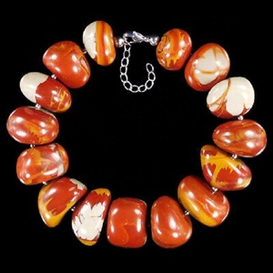 สร้อยข้อมือ noreena Jasper tumbled หินคริสตัลอัญมณีแฟชั่นของขวัญสำหรับผู้ชายและผู้หญิงการทำสมาธิพลังงาน - Product Image 3