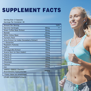 Cápsulas de saciedad de último diseño, extracto de Garcinia Cambogia y Amla, cápsula adelgazante para pérdida de peso rápida, compatible con una vida saludable - Product Image 3