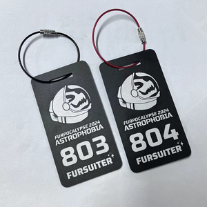 Ready to Ship Custom Logo Aluminum Luggage Tag Personalized Metal Travel <b>Suitcase</b> ID Tags Waterproof Name Label - Product Image 2