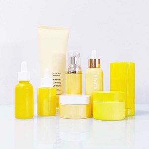 <b>Empty</b> Custom pink Frosted Hair Care Spray Glass Cosmetic Packaging Bottle and <b>Jars</b> Sets - Product Image 3