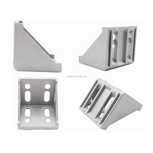 L bentuk kanan pengikat braket bersama, cocok untuk 6060 seri standar 8mm Slot aluminium profil ekstrusi - Product Image 4