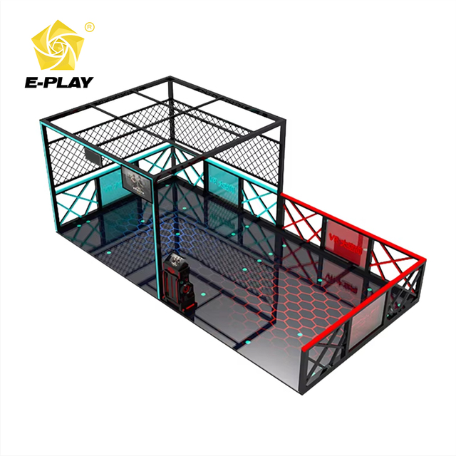 Eplay Design VR Arena 9D VR Shooting Game Machine 4 Players Multiplayer Educational Indoor Arcade Simulator Fiberglass Free