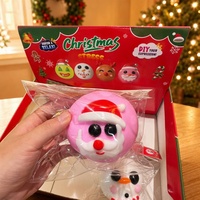 Balle Squishy en TPR à Visage de Chien Changeant, Anti-Stress et Décompression, Jouet Fidget, Cadeau de Noël en Gros