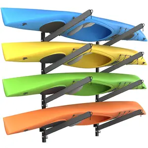 JH-Mech Sup Storage Stand Weatherproof Canoe Holder Anti-Rust Metal Kayak Rack Storage