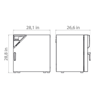 Incubateur à bain sec Binder FD115, chambres de séchage et de chauffage à convection forcée, capacité 115L, construction métallique, régulation de la température