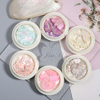 Échantillon Gratuit Autocollants 3D pour Ongles en Plastique Coquille d'Abalone Irrégulière 6 Couleurs Facile à Appliquer Décoration DIY JiaSi Cosmetics JS-S1