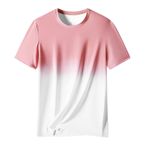 T-shirt de sport à manches courtes en polyester, personnalisé OEM, séchage rapide, léger, imprimé par sublimation, pour fitness, course à pied et marathon - Product Image 2