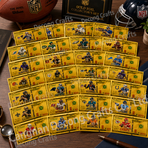 2026 32 pz/set Nuova Banconota in Lamina d'Oro Double-Face della Squadra NFL USA CUP 16x7.5cm per Regali - Product Image 4