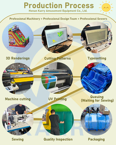 Toboggan gonflable commercial à double piste, château gonflable certifié CE en PVC, respectueux de l'environnement, garantie 3 ans - Product Image 5
