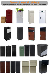 ตู้รับจดหมายแบบเสาพร้อมลายไม้  พร้อมป้ายเลขที่บ้านที่ปรับแต่งได้ - Product Image 6