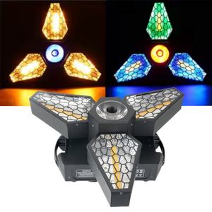 Infinity <span class=keywords><strong>Spin</strong></span> Moving Head Light Full Color Triangle Maple Leaf Retro Light Maple Leaf Retro Lamp pour KTV - Product Image 5