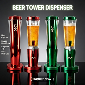 Customized Bar Nightclub Party Luxury Glossy Iron <b>Beer</b> Tower 3L Capacity Durable Beverage Liquor Juice Draft <b>Beer</b> Serving - Product Image 3