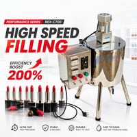 Machine de remplissage de rouge à lèvres de laboratoire pour le test de formules cosmétiques