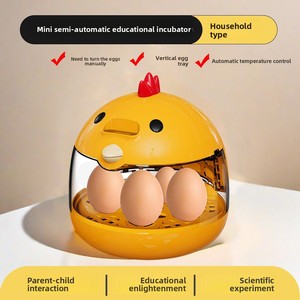 Incubator for Quail Parrot Chickens Small Household Science Education Automatic Temperature <b>Control</b> Manual Egg Turning - Product Image 3