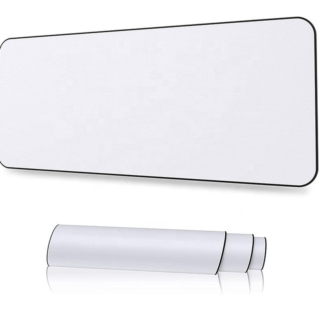 Factory Wholesale Blank White Mouse Pad Mat Sublimation Customized Extra Large XXL Mouse Pad Desk Pad for Office Home
