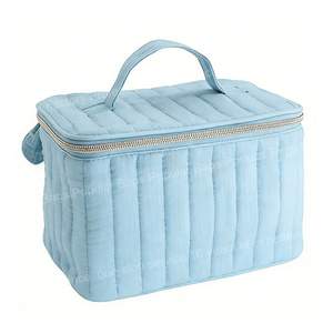 Neceser <span class=keywords><strong>de</strong></span> Belleza Acolchado <span class=keywords><strong>de</strong></span> Lujo Personalizado OEM, Elegante Bolsa <span class=keywords><strong>de</strong></span> Cosméticos con Diseño <span class=keywords><strong>de</strong></span> Rayas Acolchadas, Organizador <span class=keywords><strong>de</strong></span> Maquillaje, Bolsa <span class=keywords><strong>de</strong></span> Almacenamiento <span class=keywords><strong>de</strong></span> Cosméticos - Product Image 2