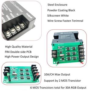 Không dây cảm ứng <span class=keywords><strong>LED</strong></span> Neon Ánh sáng dây <span class=keywords><strong>RGB</strong></span> điều khiển 433MHz <span class=keywords><strong>RF</strong></span> 20m điều khiển từ xa 576 Wát thông minh RGBW <span class=keywords><strong>LED</strong></span> Strip Dimmer 4 kênh - Product Image 3