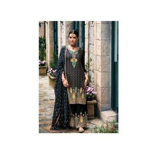 Ropa india y pakistaní Palazzo Kurti para mujer Material semicosido Sharara Palazzo Trajes disponibles a granel - Product Image 1