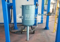 Cabine de sablage automatique avec recyclage des abrasifs