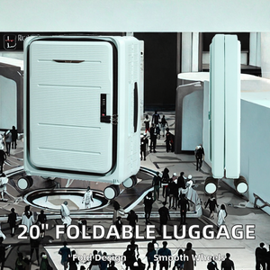 <span class=keywords><strong>Valise</strong></span> de voyage pliable de 20 pouces avec roue tournante Makrolon Bagages de <span class=keywords><strong>cabine</strong></span> pliables en <span class=keywords><strong>polycarbonate</strong></span> Matériau principal PC - Product Image 2