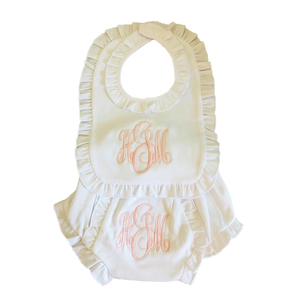 Bloomers con monograma, 100% algodón, ropa nueva, juegos de regalo para ducha, cubierta de pañal para niña - Product Image 3