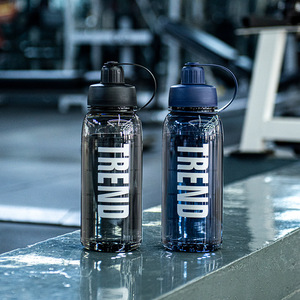 Gym ad <span class=keywords><strong>alta</strong></span> capacità Gym Fitness bottiglie di acqua di plastica all'ingrosso Logo personalizzato sport bottiglie di acqua motivazionali con il tempo - Product Image 1
