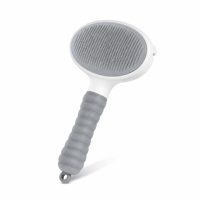 Brosse de toilettage pour animaux de compagnie, style dessin animé, auto-nettoyante, à une touche, pour enlever les poils, pour chiens et chats
