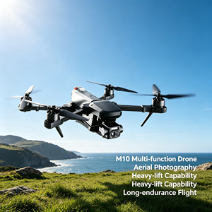 Dron profesional FPV de 10 pulgadas, 15 km de largo alcance, alta velocidad, con capacidad de carga de 3 kg, plegable, de carreras, rtf, 10 accesorios para dron FPV - Product Image 1