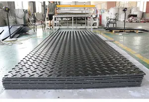 Tapis de pavage antidérapant temporaire de chantier de construction de panneaux routiers personnalisés par les fabricants