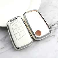 Housse de protection pour clé de voiture en TPU pour VW Sagitar Bora Lavida Tiguan Passat Golf/Polo Tharu CC-Fob Protector