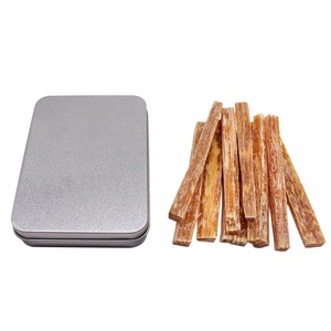 10 bâtons de résine naturelle riche en combustible, <span class=keywords><strong>allume</strong></span>-<span class=keywords><strong>feu</strong></span> en bois gras avec boîte en étain 120g 10cm, allumeur - Product Image 4