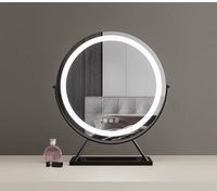 Miroir de Maquillage Moderne de Bureau avec Lumière LED Rotative, Éclairage d'Appoint Intelligent Tactile, Miroir de Coiffeuse Écologique pour la Beauté à Domicile CE FCC ROHS