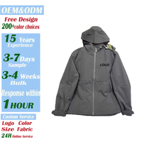 Veste imperméable ajustée avec logo réfléchissant personnalisé, coupe-vent double couche pour homme, veste d'escalade en polyester pour homme