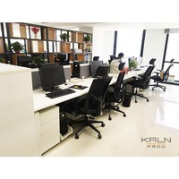 Modèle 2026 le plus populaire, bureau ouvert en bois personnalisé OEM, poste de travail informatique, table pour ordinateur portable moderne KL-099, garantie de 6 ans