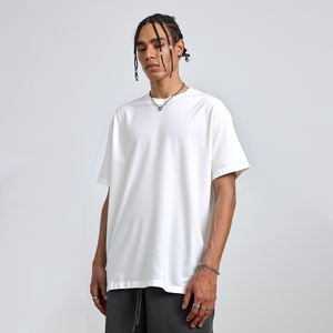 T-shirt Vintage en Coton Tricoté Respirant 100% Coton pour Homme, Coupe Ample, Style Décontracté, Thermopressé, Grammage Lourd 250g, Vierge, Vente en Gros - Product Image 2