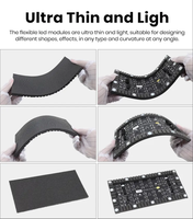 Módulo de Pantalla LED Flexible de Alta Frecuencia de Actualización de 7680 Hz, Panel Flexible P1.5P1.8 P2.5 P3P4P5 para Fondo de Escenario, Pantalla Curva, Video Wall