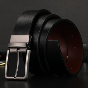 Lqbelt เข็มขัดหนังสำหรับผู้ชายแบบหมุนได้เข็มขัดหัวเข็มแบบใหม่ - Product Image 2