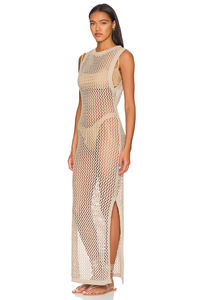 Traje de baño de mujer de moda personalizada para cubrirse para la playa Traje de baño Vestido de bikini de ganchillo de punto - Product Image 4