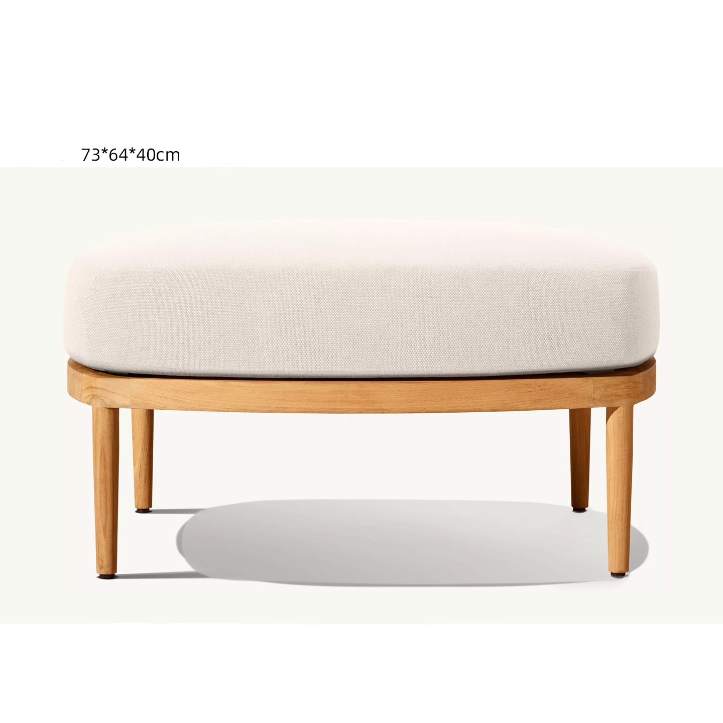 Pedale singolo in teak importato