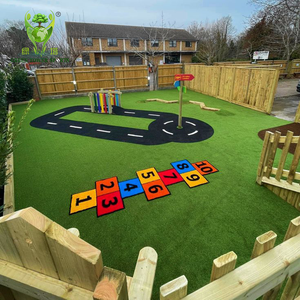 Gazon artificiel pour terrain de football de maternelle, tapis <span class=keywords><strong>vert</strong></span>, surface de terrain de jeu sportif extérieur - Product Image 1