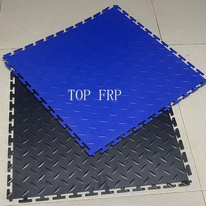 Anti-Slip PVC Interlocking Garage Floor Tiles Removable Vinyl Flooring <b>Mats</b> for Warehouses Garages with Graphic Design Solution - Product Image 2