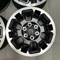 Jante en alliage d'aluminium SYAC OEM 17*8.0 pouces PCD6*139.7 style original noir usiné pour voiture de tourisme, compatible Tacoma 2025