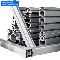 Profilés en aluminium européens à rainures en T 4545, robustes, pour ligne d'assemblage, découpe sur mesure, profilés en aluminium anodisé 6063 T3-T8