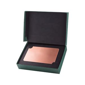 Caja de papel de cartón rígida negra para tarjetas de negocios, caja de regalo vacía personalizada para tarjetas VIP - Product Image 2