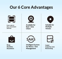 Distributeur automatique intelligent combiné en spirale 24h/24, libre-service, à monnayeur, avec bouton-poussoir, surveillance à distance par cloud, en acier inoxydable, pour snacks